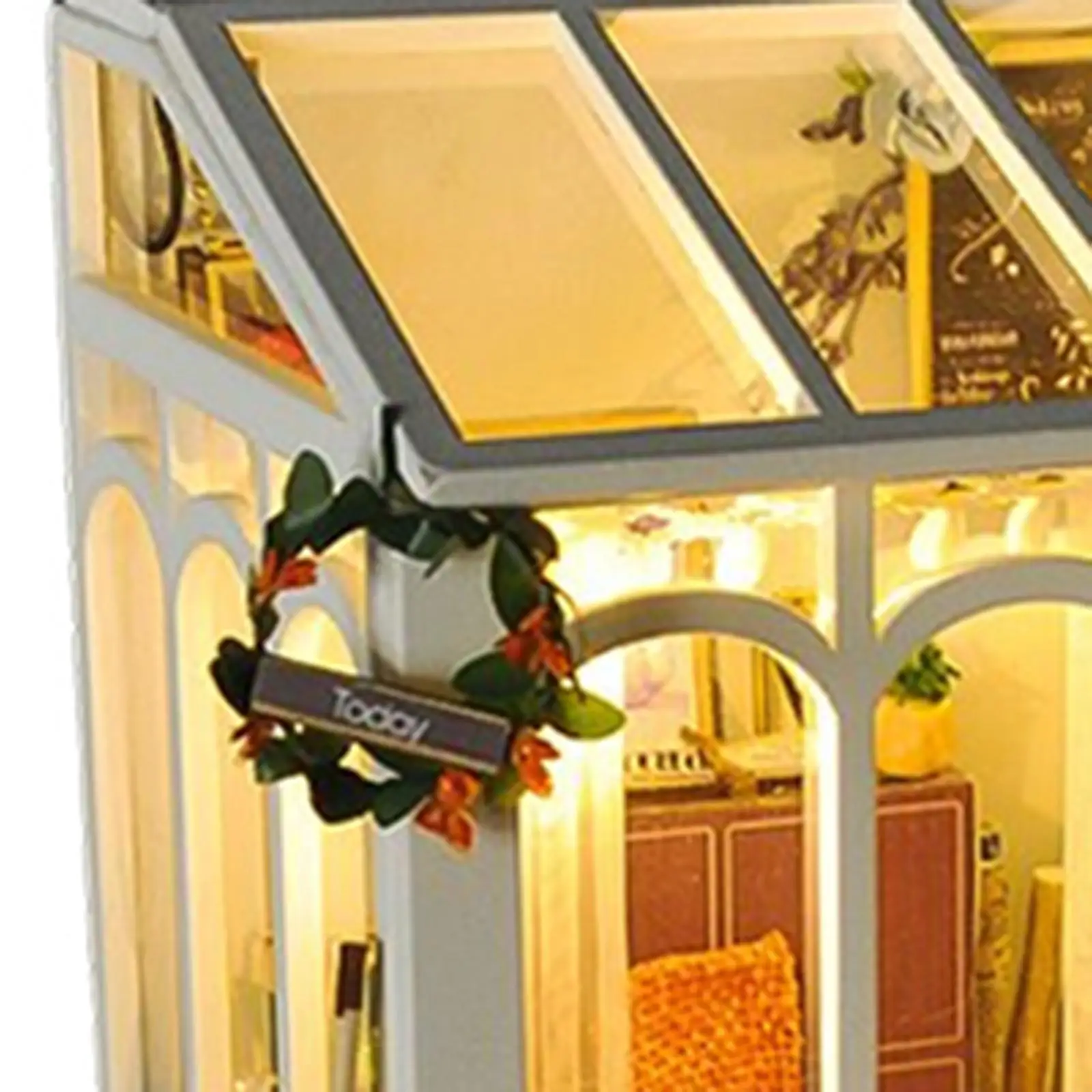 

Creative Miniature Dollhouse W/ LED Lights & Furniture Set for Kids Toy