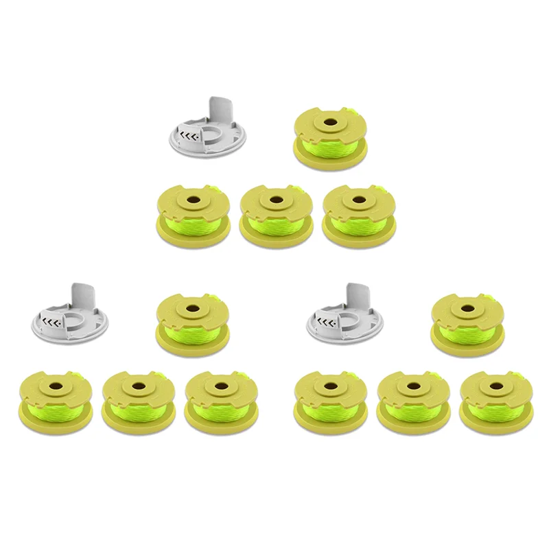 

ABUI-12X AC80RL3 Replacement Spool Line For Ryobi One Plus+ 18V, 24V, And 40V Cordless Trimmers, Weed Eater String Auto-Feed
