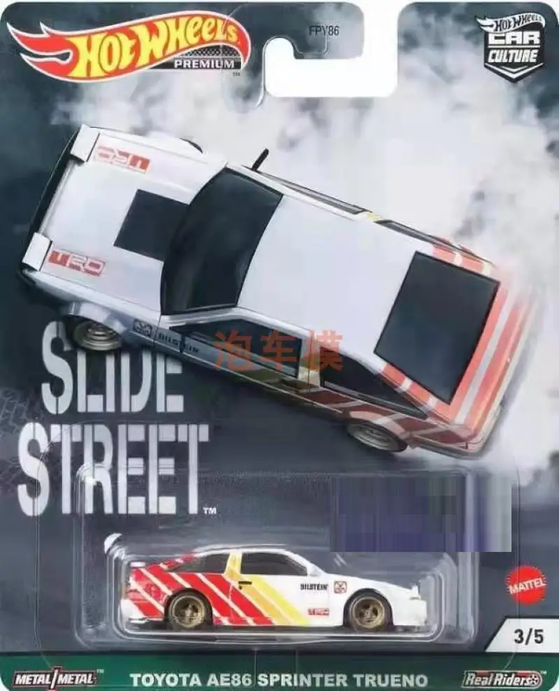 HOT WHEELS 1:64 SLIDESTREET Subaru BRZ Toyota supra AE86 S14 ford mustang Collection of die-cast alloy trolley model ornaments