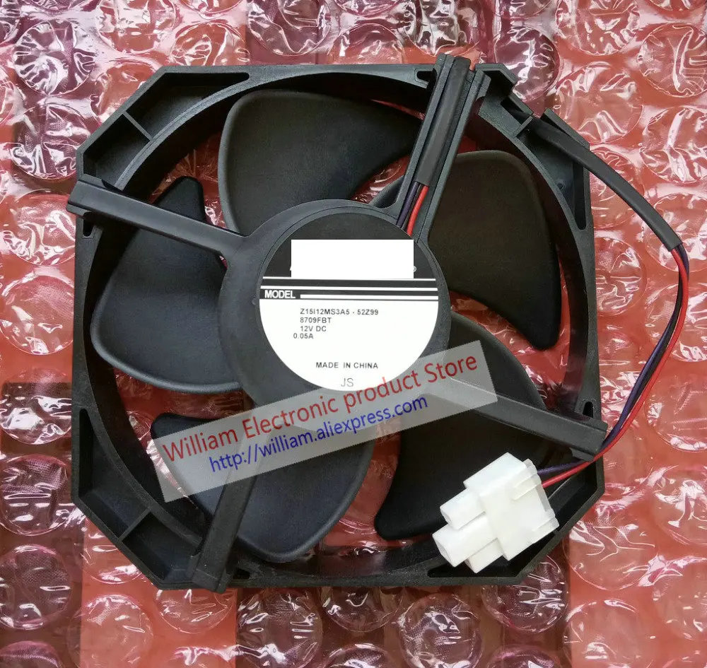 New Original Z15I12MS3A5-52Z99 15cm DC12V 0.05A for Refrigerator Cooling Fan