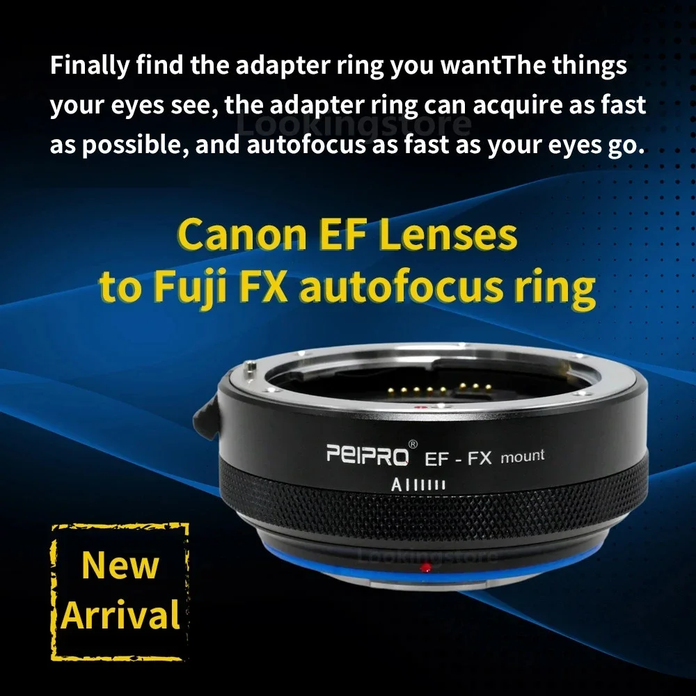 New PEIPRO EF-FX Lens Adapter For Canon EF Mount Lens To Fujifilm FX X Mount Cameras XS10 XE XT X-PRO Auto Focus Lens Adapter Ri