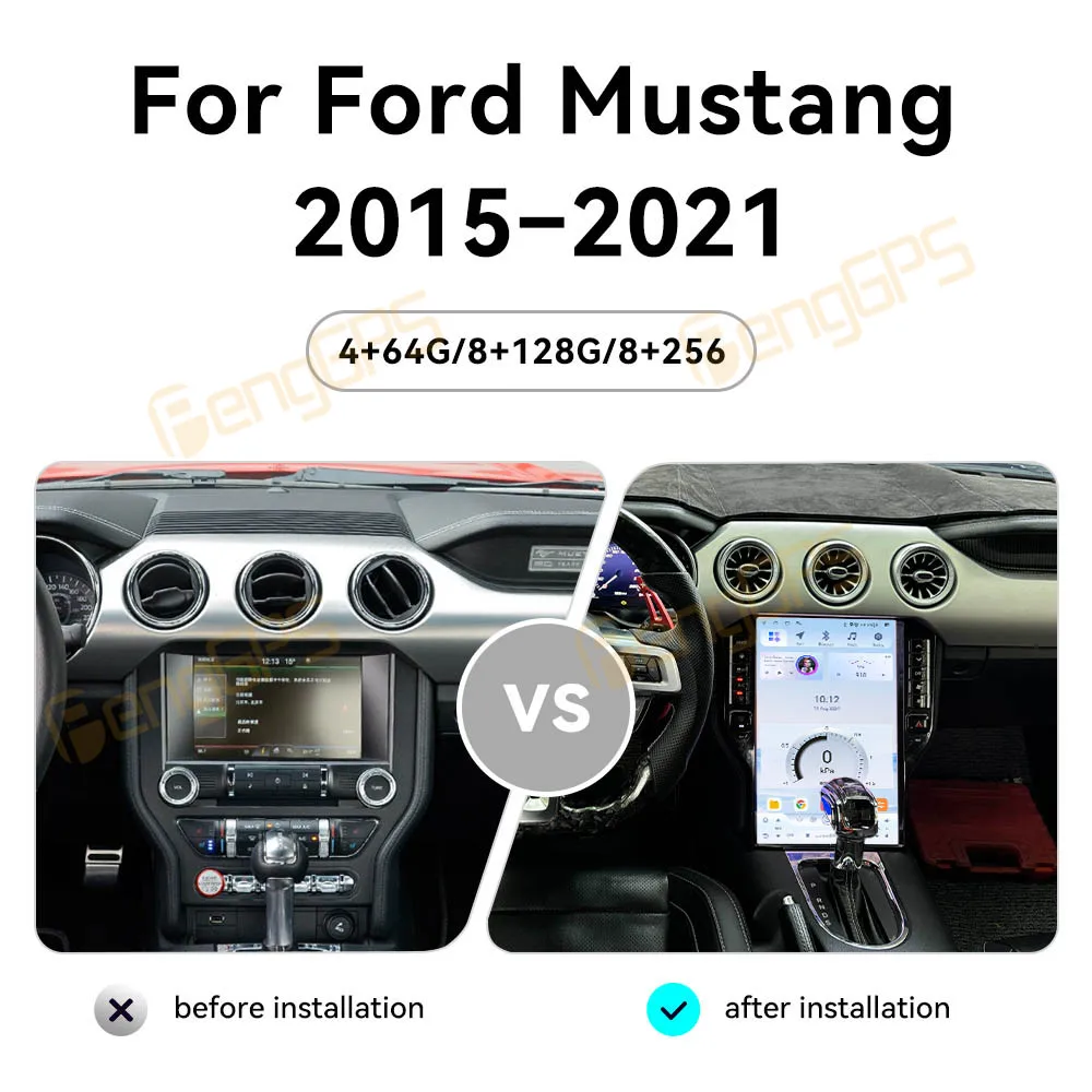 

14.5 Inch Android 13 CarPlay Car Radio For Ford Mustang 2015-2021 Touch Screen Multimedia Player GPS Navigation Stereo Head Unit