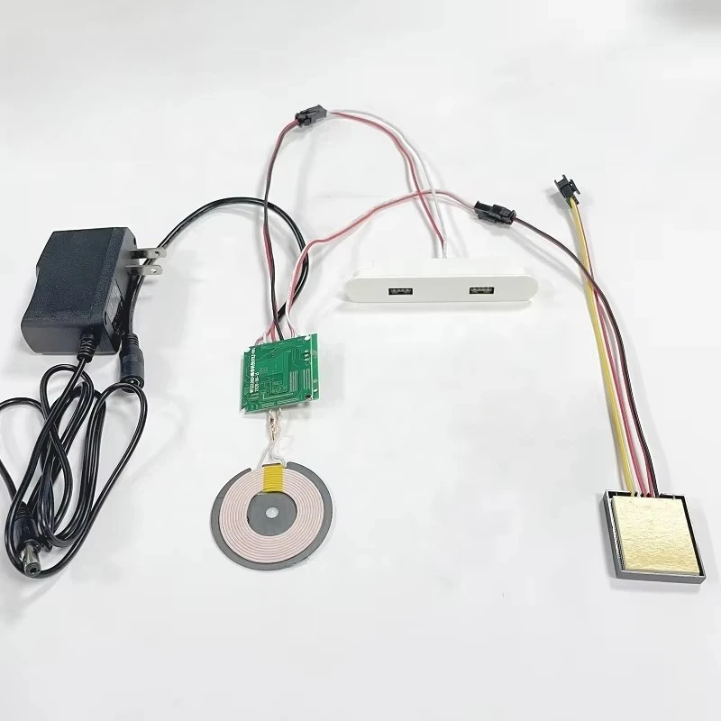 Bedside Table 15w Wireless Fast Charging Usb Connector Three Color Dimming Mobile Phone Light Emitting Diode Touch Switch
