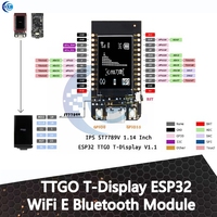 TTGO T-Display ESP32 WiFi E Bluetooth Module Development Board Para Ar duino 1.14 Polegada LCD 4MB