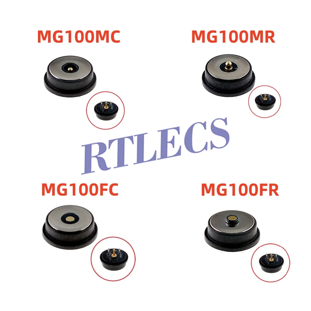 Magnetischer runder PogoPin-Stecker, 2 A, wasserdicht, männlich, weiblich, rund, federbelastet, DC-Ladegerät, USB-Typ-C-Kabel, vergoldet – Detail 4