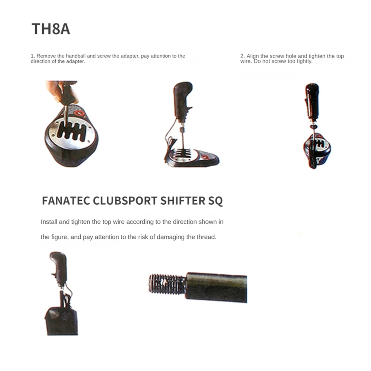 Perilla de palanca de cambios del simulador de engranaje alto y bajo USB de PC altamente recomendada para Logitech para TH8A