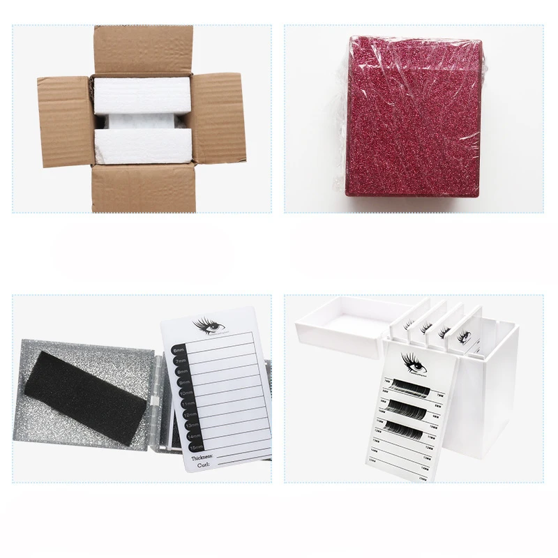 Caja de almacenamiento de pestañas postizas de 5/10 capas, soporte de exhibición, cajas organizadoras, pegamento para extensión de pestañas, paleta, herramienta de maquillaje para levantamiento de pestañas