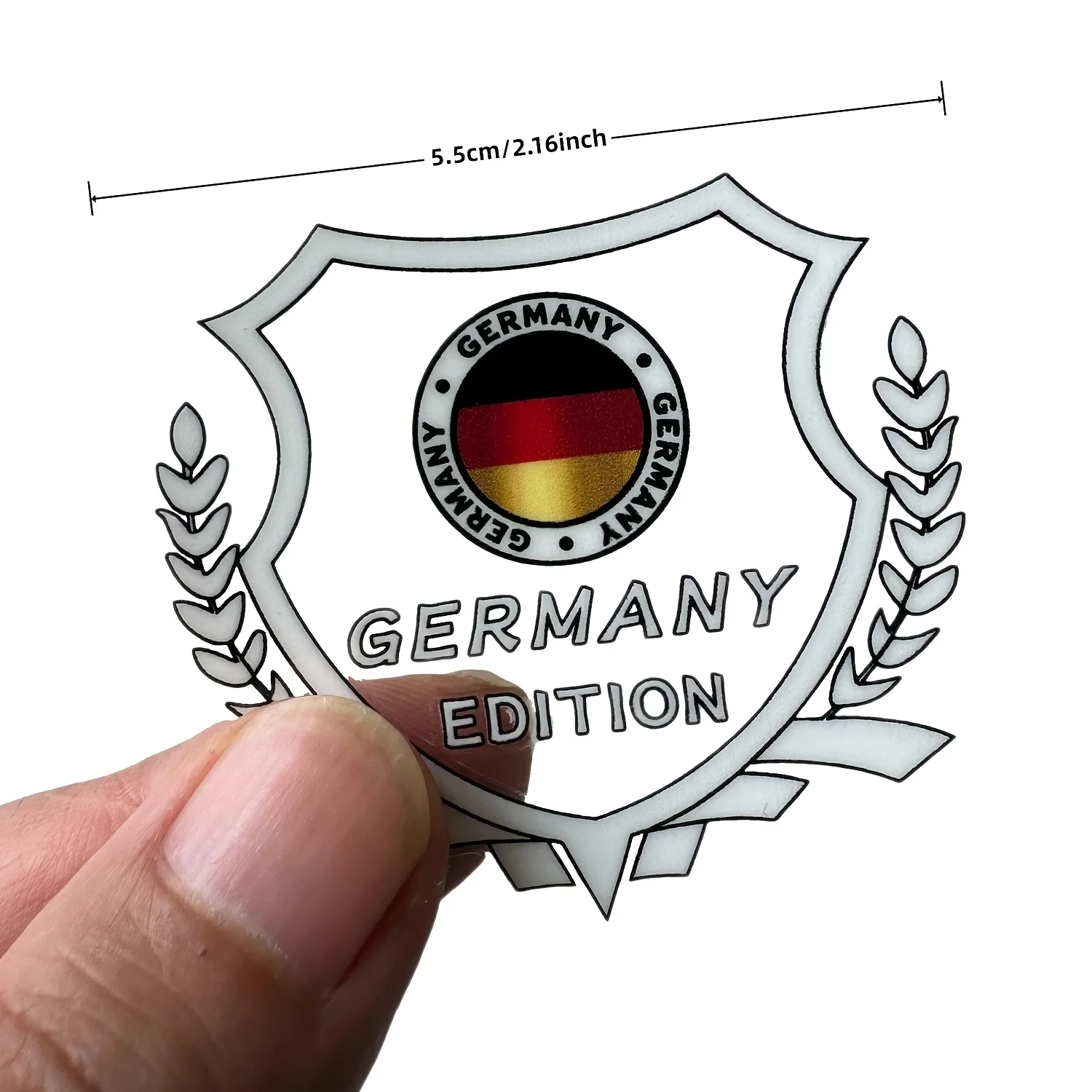2Pcs/4Pcs Per Set Germany Flag Style Sticker Badge Decal Waterproof Vinyl for Car Truck Motorcycle Laptop Bumper Decor