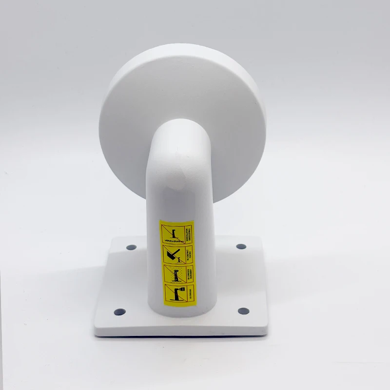 Hikvision جدار جبل قوس DS-1272ZJ-120 سبائك الألومنيوم Φ120 جدار تصاعد قوس للكاميرا بشكل قبة صغيرة