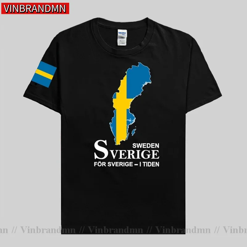 Sweden Sverige Swedish Swede T Shirt Men Kingdom of Sweden Brand Printed Tee Shirt for Country Nation Team New SE Flag T-Shirt