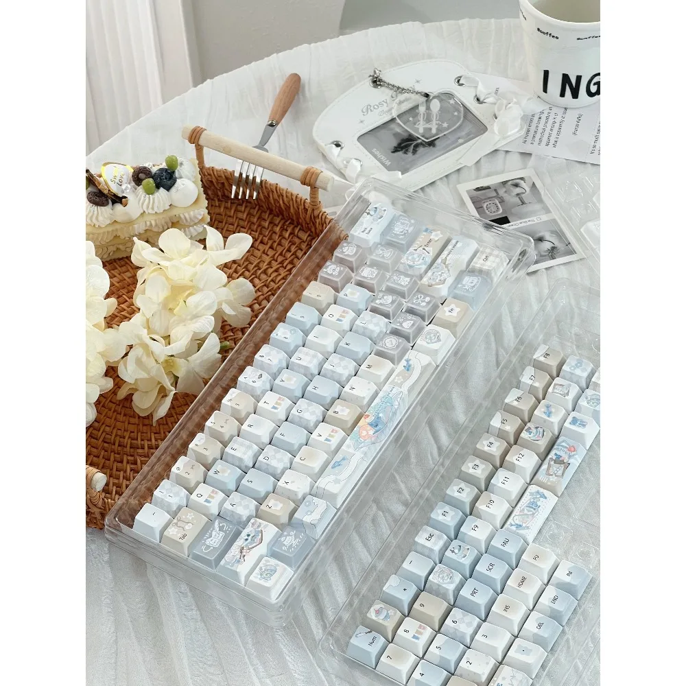 Keycaps for Mechanical Keyboard Five Sided Sublimation Pbt Cherry Profile 131 Key Key Caps Accessory Game Accessory Front Carve