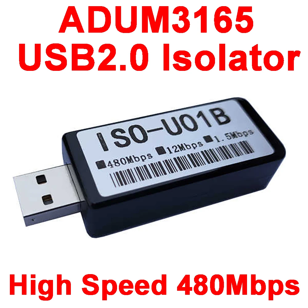 USB 2.0 High Speed Isolator 480Mbps Isolation Protected USB Port DAC Decoder Audio Eliminates Current Sound Sound Card ADUM3165