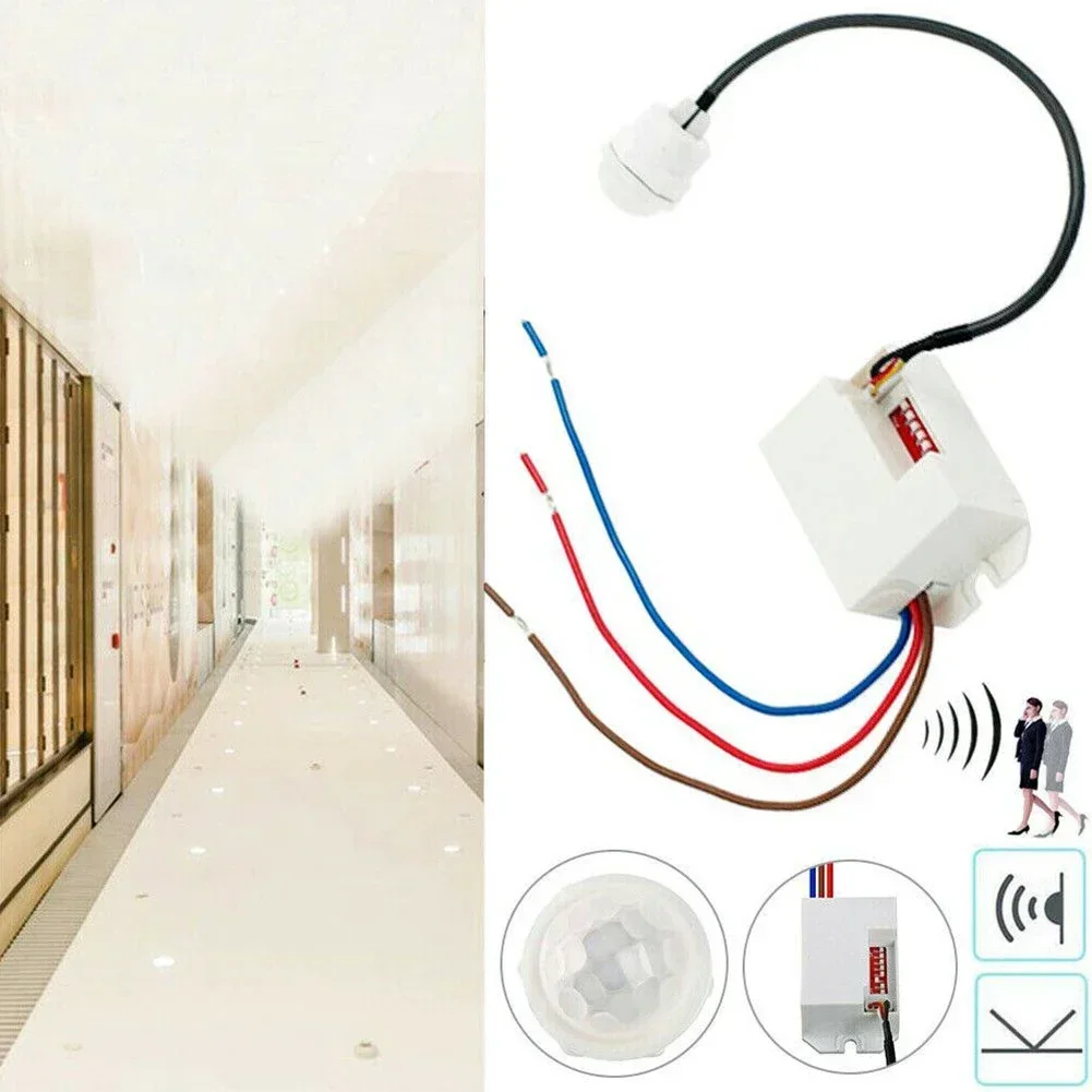 PIR Sensor Detector° Mini Recessed PIR Ceiling Occupancy Motion Sensor Detector Light Switch