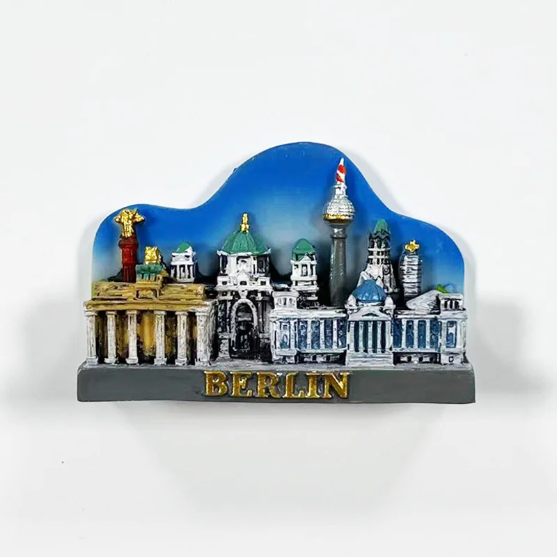 

Berlin 3D Resin Fridge Magnets - Cute Decorative Landmarks, Perfect for Home & Office Decor, Strong Magnets- Fridge Magnets Cute