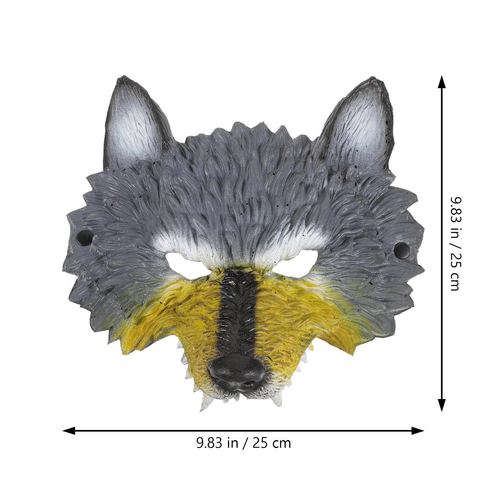 

Wolf Head Mask Animal Theme Party Half Face Props Fancy Dress Horror Masks for Halloween Pu Masquerade Fun Dramatic