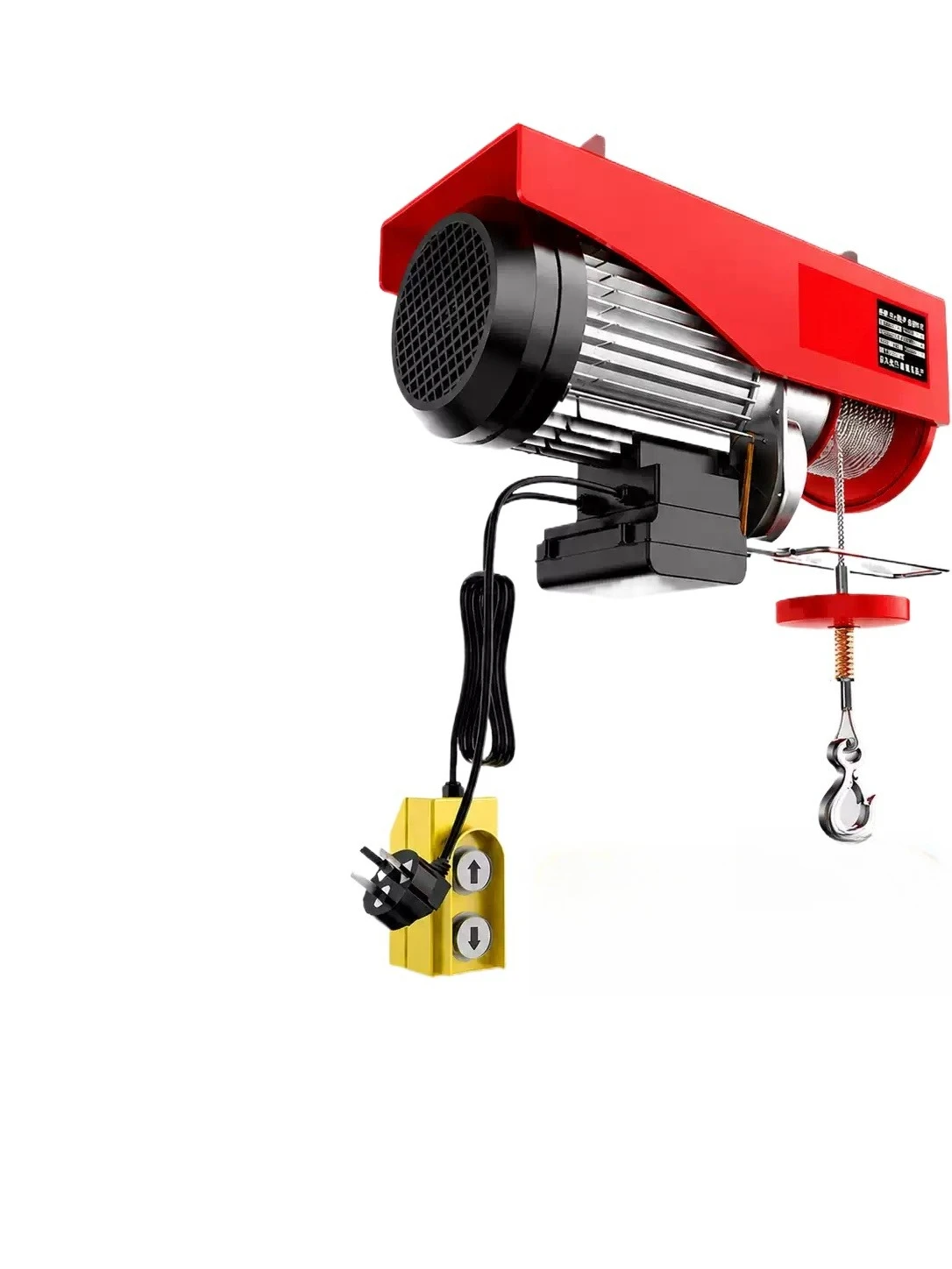 220V Wireless Remote Control Micro Electric Hoist Winch, Multifunctional Small Lifting Crane For Home Decoration