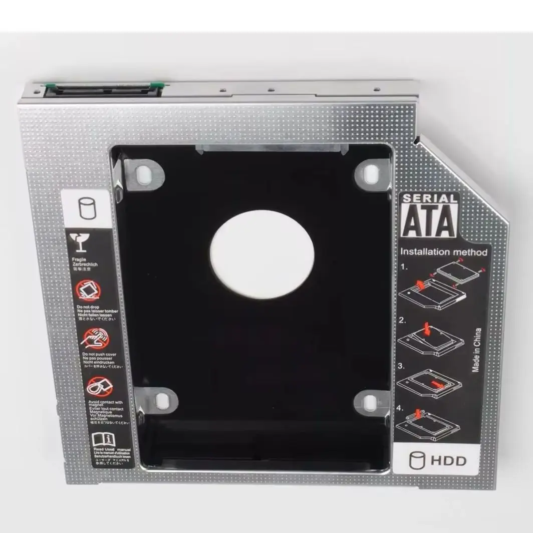 

Aluminum 2.5 Hard Drive HDD Optical bay Caddy Frame Bracket For Sony VGN-AW41MF/H PCG61611M SVE1712V1EB SVE1712W1EB SVE171C11M