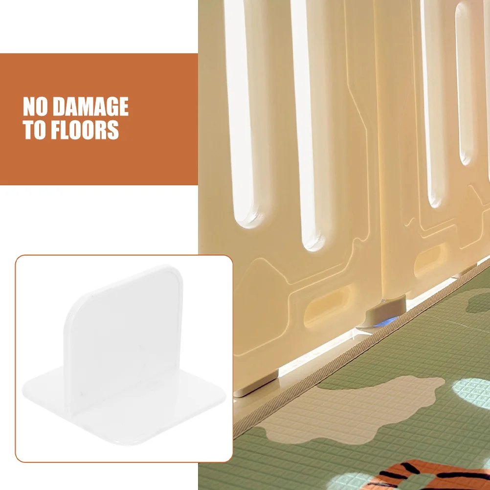 6 pezzi stabilizzatore per box strumento di fissaggio antiscivolo per deflettore di sicurezza per bambini protezione del pavimento installazione semplice accessori per box