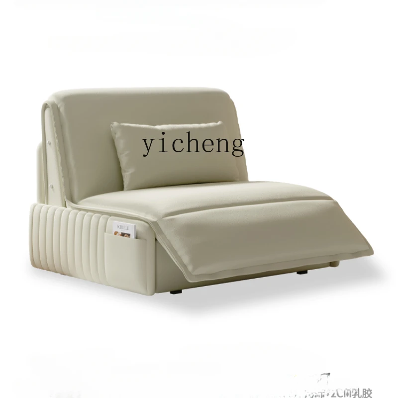 Tqh Multifunctional Dual-Use Foldable Electric Sofa Bed Study and Bedroom Push-Pull Retractable Storage