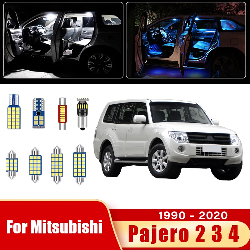 Auto-LED-Lampen für Mitsubishi Pajero 2 3 4 Montero Shogun MK2 MK3 MK4 V20 V60 V80 V73 V93 1990-2020 Innenbeleuchtungszubehör