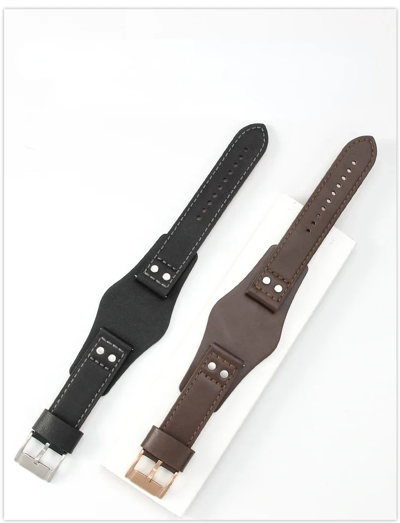 For Fossil Ch3051 Ch2564 Ch2565 Ch2891 Tray Waterproof Sweat-Proof Soft Comfortable Leather Men\'s Watch Band Accessories 22mm