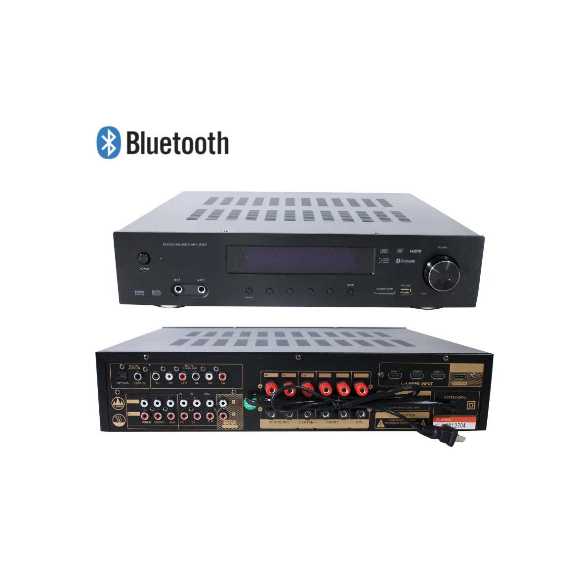 

5.1 Home Theater Professional Power Amplifier With Powerful Functions Of Bluetooth Usb Sd card