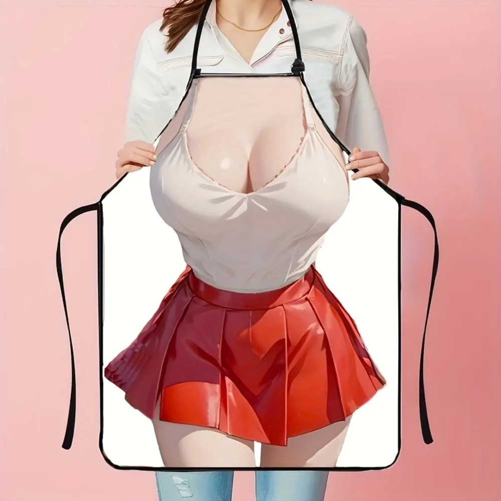 

Fashion Polyester Apron for Women, Woven Vest & Red Skirt Design, Practical Stylish Party Apron 1pc/2pcs/4pcs