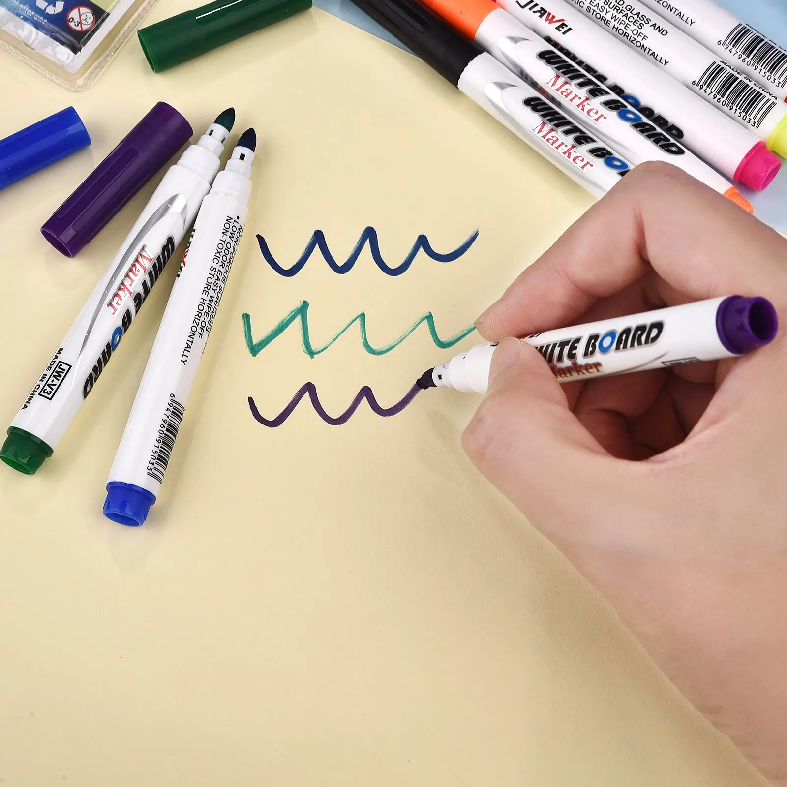Magical Water Painting Pen Whiteboard Markers Floating Ink Pen Doodle Water Pens Montessori Early Education Toy Art Supplies