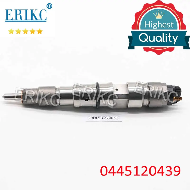 

ERIKC 0445120439 Sprayer Nozzle 0 445 120 439 New Fuel Diesel Injector Assembly 0445 120 439 for Bosch Yuchai YC6J EU4 YC4E