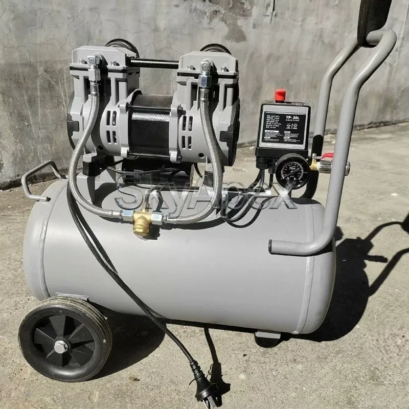 10/30L Oil Free Light Noise Air Compressor Multifunctional Woodworking Special Home Decoration Nail Gun Small New