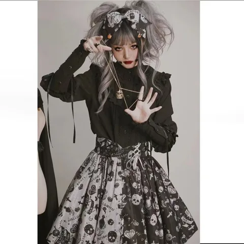 Harajuku Лолита, белые рубашки с оборками, женские модные милые кружевные блузки с воротником-стойкой, Blusas Mujer с длинными рукавами