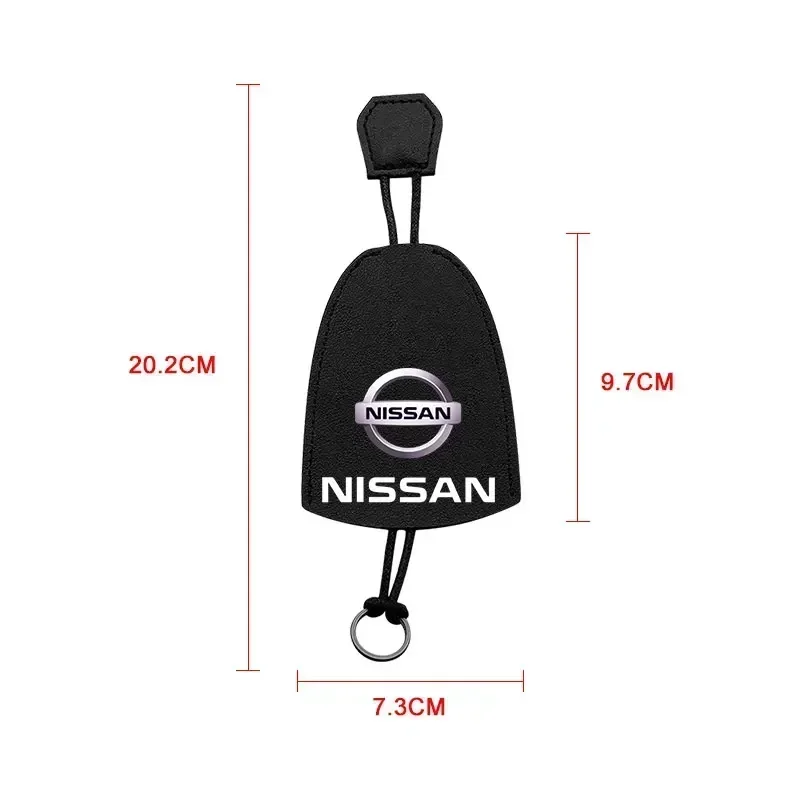 Leather Car Card Key Case Cover Shell For Nissan X-trail Qashqai Note Juke Sentra Patrol Navara Micra Leaf Almera Accessories