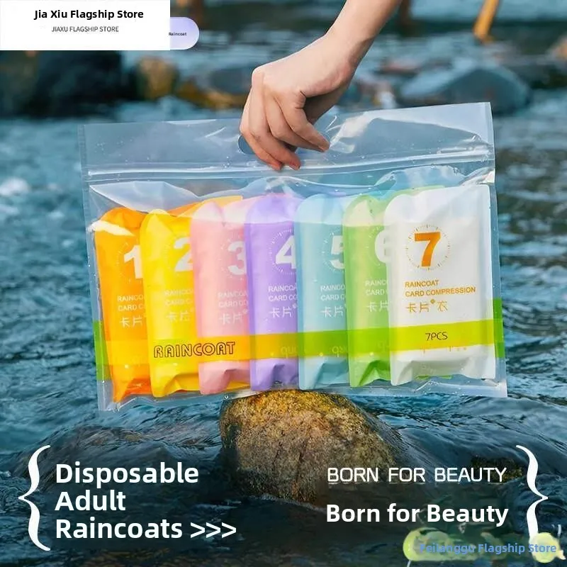 

Утолщенный портативный дождевик-карточка для походов и путешествий, для мужчин и женщин, взрослых, на все тело, водонепроницаемый, дышащий, одноразовый