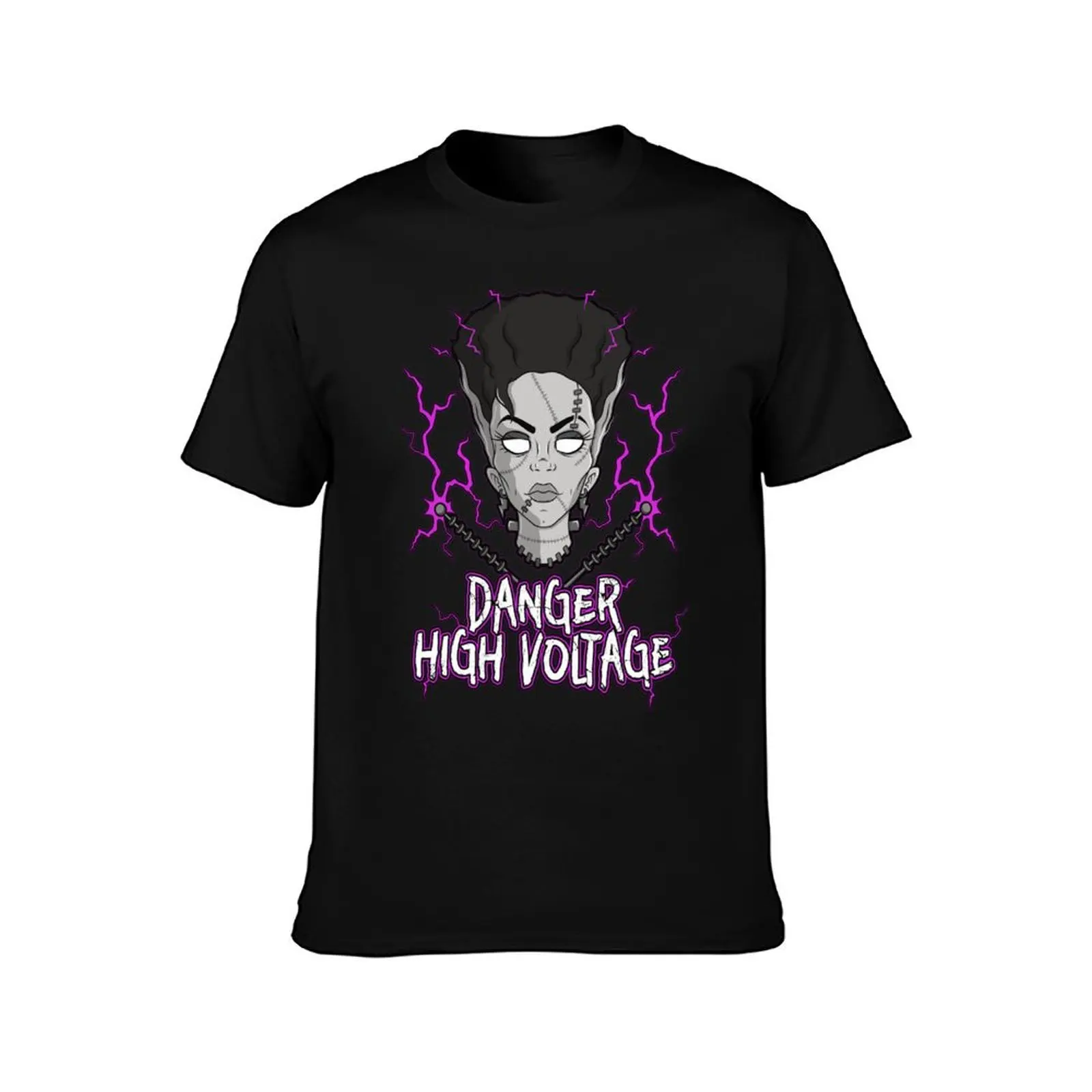 High Voltage Bride (Pink) T-Shirt Modern Print Casual T-Shirt