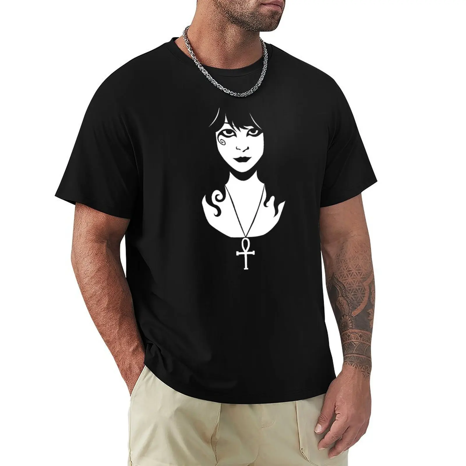 

Goth Chick T-Shirt cotton man t-shirts topping kawaii clothes Anime t-shirt men t shirt