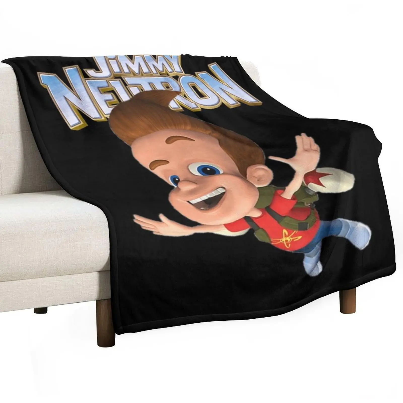 

Jimmy Neutron Gotta Blast! Throw Blanket Soft Comfort Blanket for Reading Watching TV
