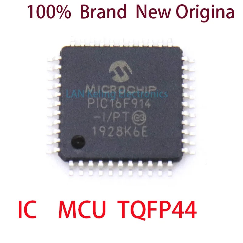 PIC16F914-I/PT PIC PIC16F PIC16F914 IC16F914-I 100%  Brand  New Original IC MCU TQFP44