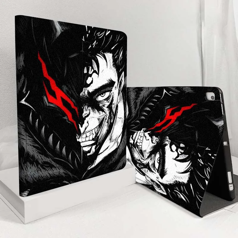 

Anime Berserk Art Cute For iPad Pro Air Mini 1 2 3 4 5 6 7 7th 8th 9th 10th 11th 10.2 9.7 10.5 10.9 11 12.9 13 Inch Tablet Case