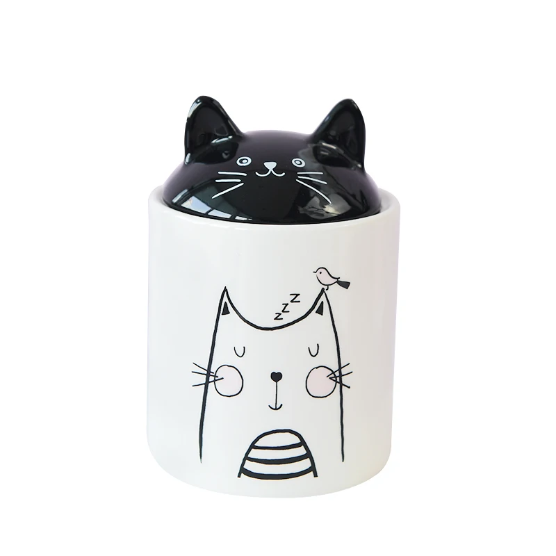 Cute Cat Ears Ceramics Cremation Urn for Pet, Dog and Cat Urn, Bunny, Animals, Funeral, Small Ashes, Keepsake