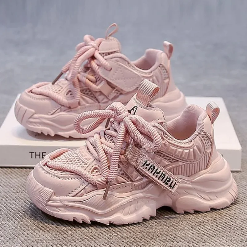 

Mesh Breathable Sport Shoes For Children 2026 Trend Fashion Teenager Kid's Sneakers Anti-slippery Running Footwear For Boys Girl
