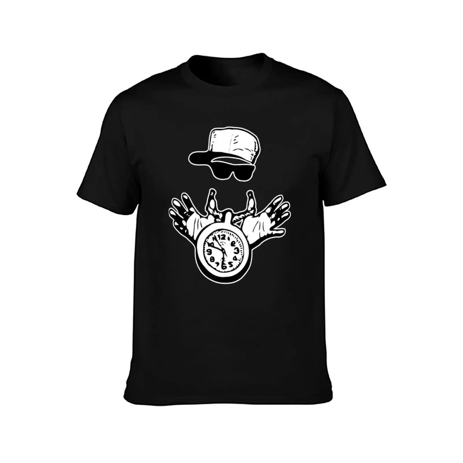 Public Enemy Flavor Flav Clock T-Shirt, Summer Casual Cotton Tee, Oversized Streetwear Tops, Vintage Graphic Print, 100% Cotton