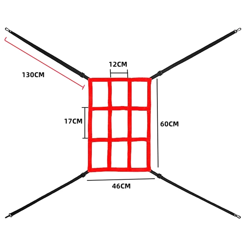 Strike Zone Target for Baseball Net Softball Adjustable Pitching Target for 7X7 Net Sold Only Central Target Strike Zone