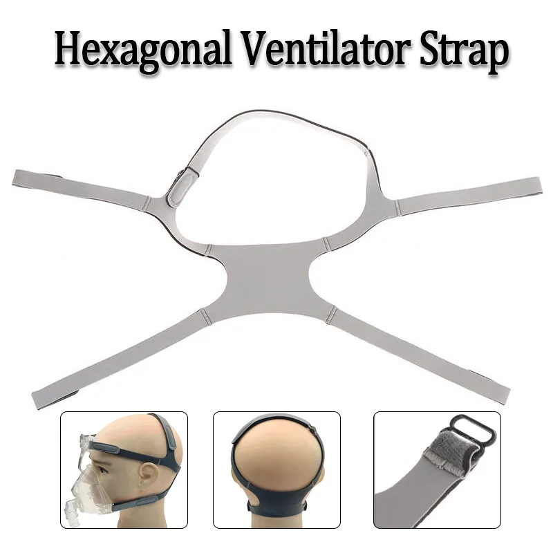 

Cpap Mask Respirator Head Strap Adjustable 6-angle Elastic Replacement Strap Headgear Fixed Strap