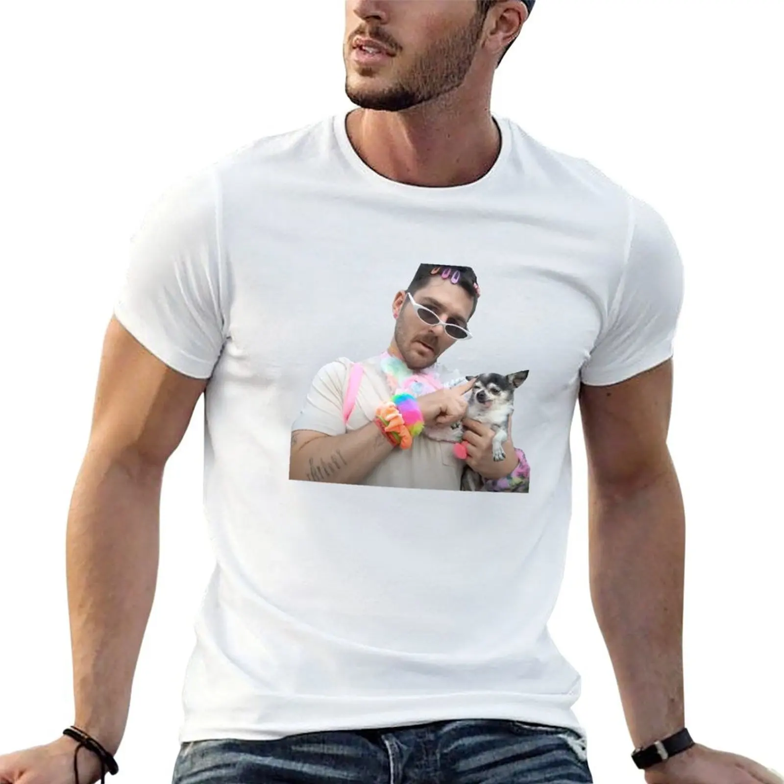 

julien & mr marbles flaunting T-Shirt t shirt man casual t shirts with prints T-Shirt
