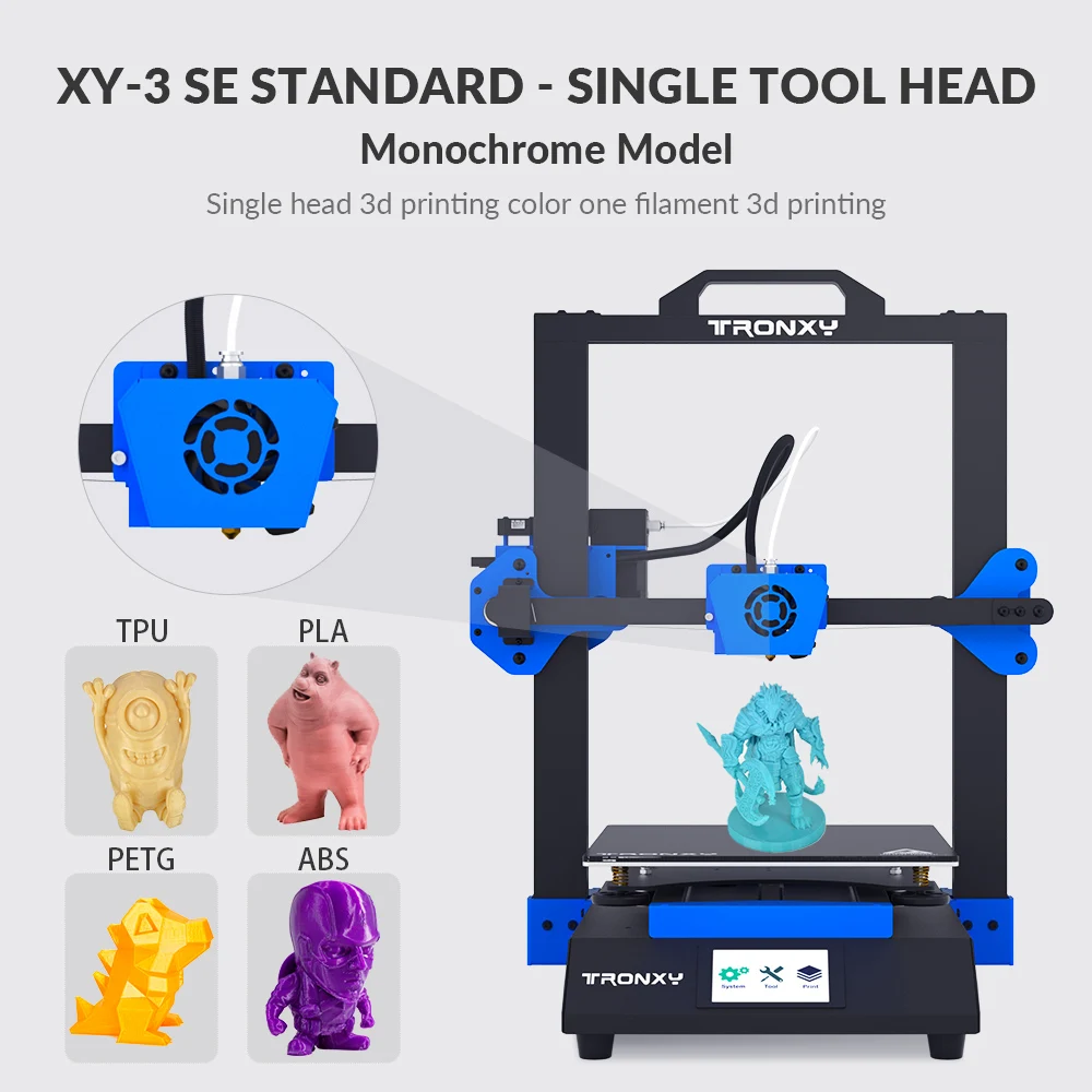 Imagem -03 - Tronxy-impressora 3d Portátil de Alta Precisão X5sa Pro Xy3 se Gemini s Fdm Impressão Pla Faça Você Mesmo 175 mm