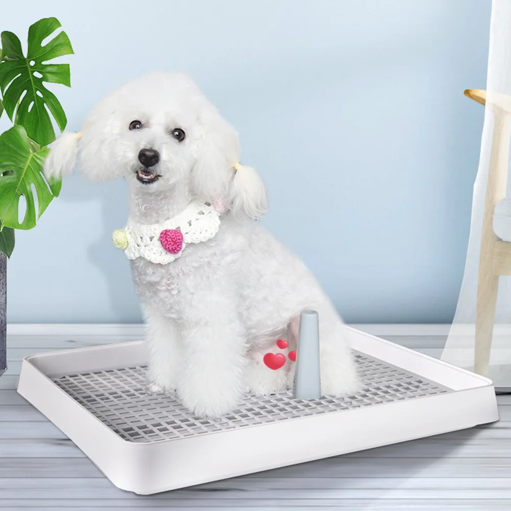 

Dog Toilet For Pets Small Breed Urinal Basin Durable Mesh Design Easy Clean Strong Impact Resistance Indoor Outdoor Use Pet