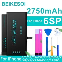 Oryginalna Bateria chipowa BEIKESOI do telefonu iphone 6 6S 6P 6SP 7 8 PLUS Mini Bateria zamienna z darmowymi naklejkami na narzędzia