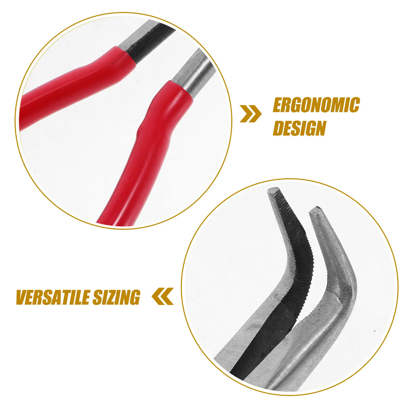 Bent Nose Crucible Tongs 90 Degree Precision Fire Pliers for Gold Melting Jewelry Making High Temperature Resistant Carbon Steel