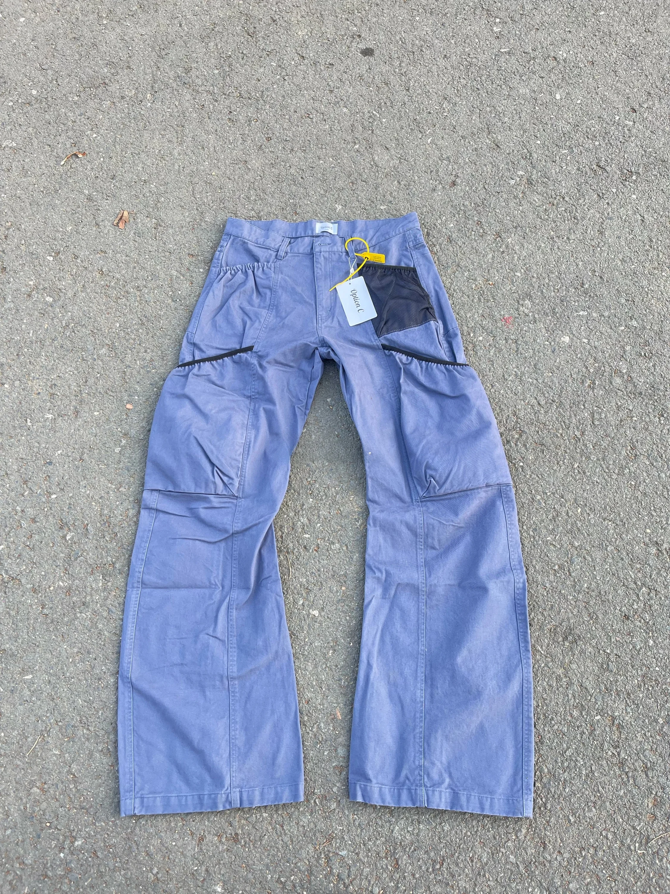 American Street Cleanfit Retro Design Workwear Loose Straight Leg Multi Pocket Gardener Pants Men's Denim Spring Season