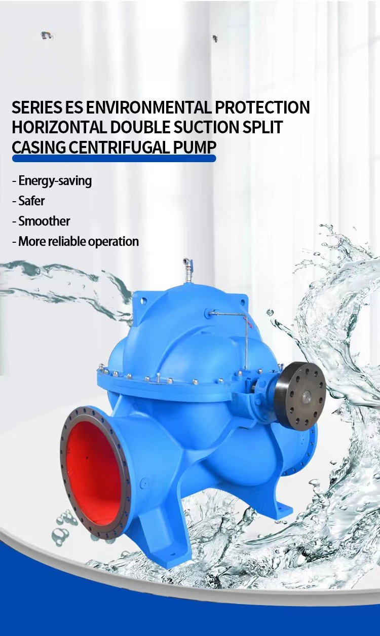 15bar 3000 m3/h Big Capacity double suction split case booster centrifugal magnetic chemical resistants pump